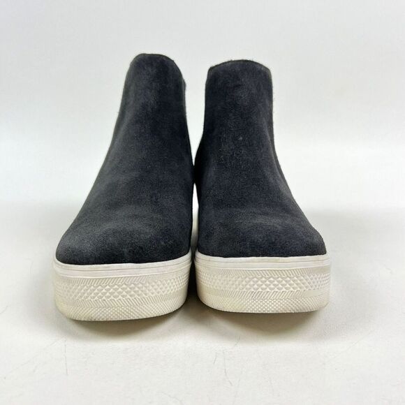 Wilson Sneaker Bootie Dolce Vita Hidden Wedge Slip-On Charcoal Suede Size 8.5M - Picture 2 of 10